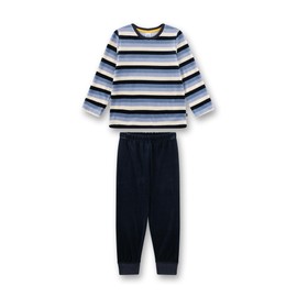 Sanetta Boys' Pyjamas Made of Velour Blue | High Quality and Comfortable Nicki Pyjamas for Boys, blue