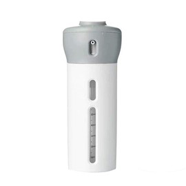 SODEEN Travel Bottle 4 in 1 Divided Container, TSA Approved Non-Toxic Bottle (Gray)