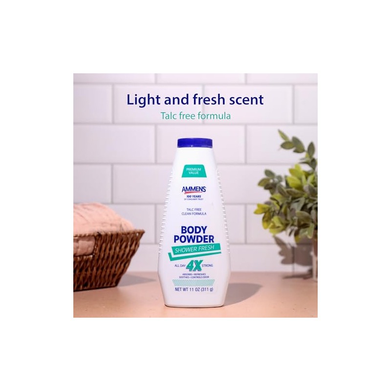 Ammens Ammens Powder Shower Fresh 11oz (talc Free), 11 Ounce