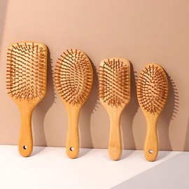 Scalp Massage Wood Brush Comb Care Hair Tool Natural Material Utensil Combing Accessories Comfort Spa Large Square / 두피 마사지 우드 브러시 빗 관리 헤어 도구 자연 재질 기구 빗질 악세사리 편안함 스파 대형 사각