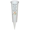 Memorial Grave Flower Pot - 33cm tall Sturdy White Memorial