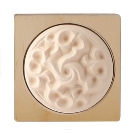 CRECEN Air Healing Ceramic-Round Vine on Birch Wood Frame, Aroma Diffuser, Chemical Free Air purifying Ceramic Decoration removes bad odors & Vocs, Lovely Gift