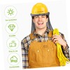 Operitacx 5pcs Breathable Hard Hat Neck Shade Reflective Mesh Sun