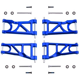HobbyPark Aluminum Suspension Arms Set (Front & Rear) for Arrma 1/10 Granite 4X4, Senton, Replacement of AR330443 AR330516 Option Parts (Navy Blue)