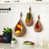 Teardrop Hanging Baskets , Onion Basket Coat Bohemian Storage Fruit