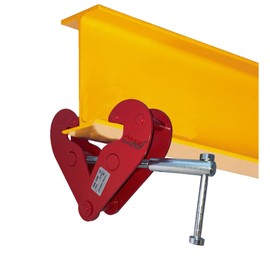 PAKE Vertical Beam Clamp, 2200 lb or 4400 lb - Heavy Duty Stable Lifting Clamp, Industrial I-Beam Clamp - (1 Ton or 2 Ton) Working Load Limit, Fits Beam Flange Range 2.95"-9.05" (2200 lb 1Ton)