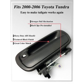 SYOAUTO Tailgate Handle for 2000-2006 Toyota Tundra Liftgate Latch Handle with Keyhole Replaces# 69090-0C010 69090-0C030-C0