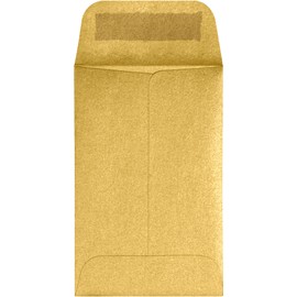 LUXPaper #1 Coin Envelopes | 2 1/4" x 3 1/2" | Gold Metallic | 80lb. Text | 50 Qty