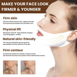 Pack of 5 Double Chin Remover Masks, V Line Face Mask, V Line Lifting Mask for Shaping Jaw, Neck and Chin, Tightening, Modeling, Anti-Ageing and Double Chin Tensioner Bands