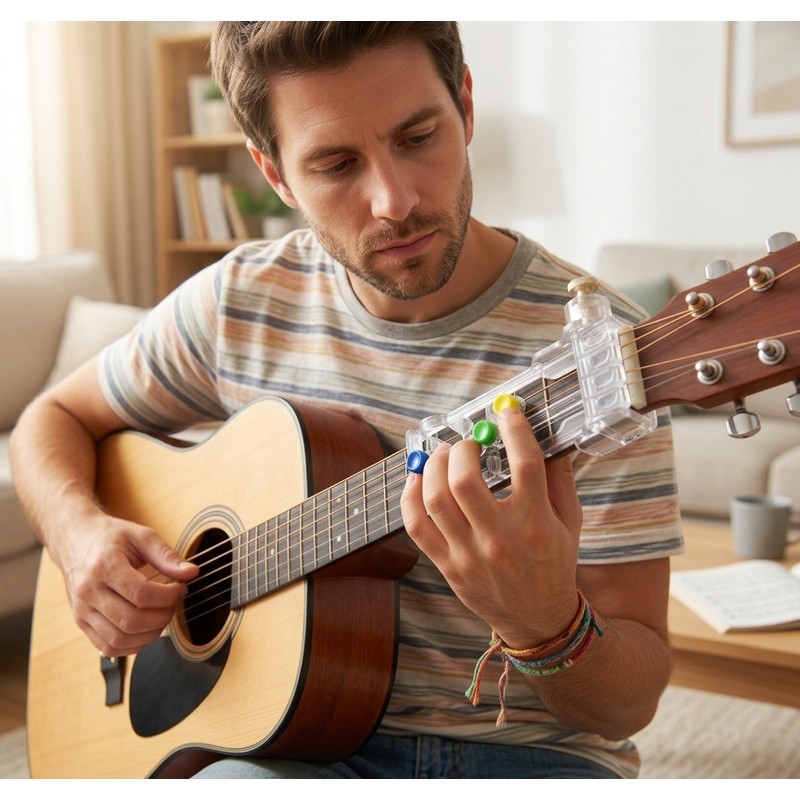 Easy Guitar Learning Practice Tool for Adults & Kids