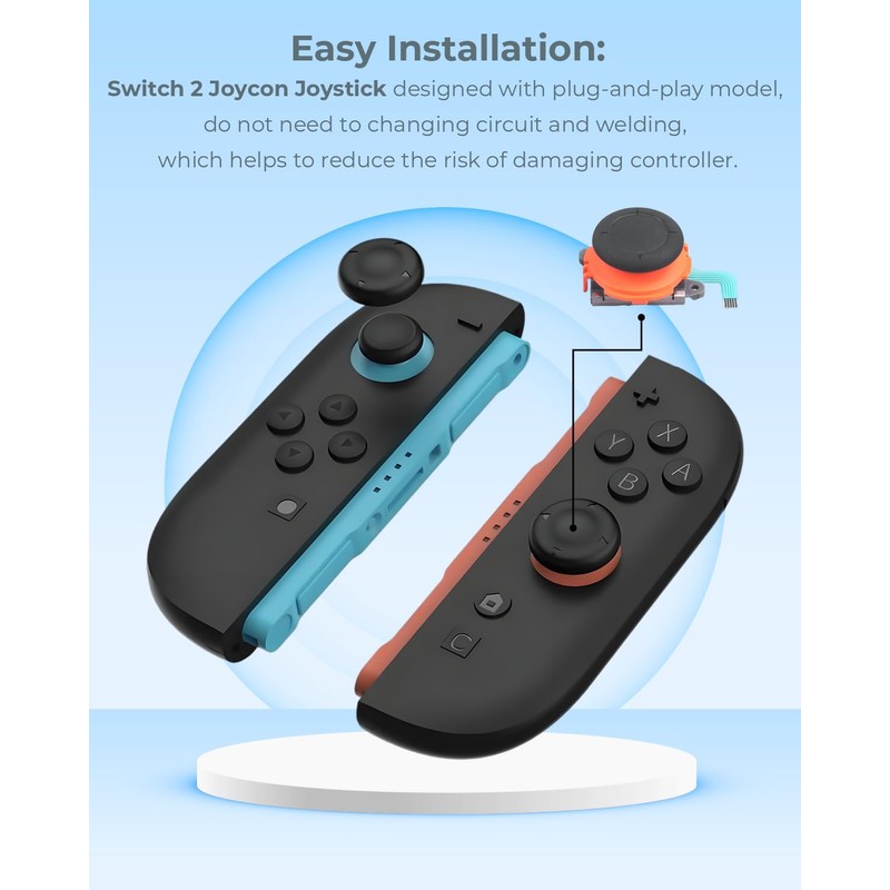 Semaiki 3D Analog Joystick for Switch 2 Joycon Controller, Repair