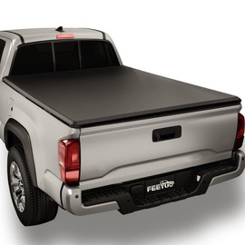 FeeTUO Soft Roll-Up Tonneau Cover Truck Bed for 2016-2023 Tacoma 5FT/60.5inch |for Models with or Without The Deck Rail System|