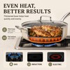 Kikcoin 12 INCH Ceramic Nonstick Deep Frying Pan with Lid,