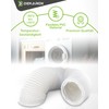 DEKAROX 2.5 m PVC Exhaust Hose Diameter 100/102 mm Flexible