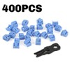 Snblzhef 400Pcs Blue RJ45 Port Ethernet LAN Hub Anti Dust