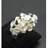 Extravagant sterling silver ring solid 925 size H - V
