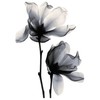 2 Sheets Temporary X-Ray Flower Tattoo Flowers Tattoo Temporary Tattoos