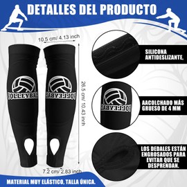 Rodilleras De Voleibol Y Mangas De Brazo De Voleibol 3pcs, Accesorios de voleibol, 2 Pares Rodilleras Voleibo y Mangas Voleibol y Mochila unisex con cordón, Adecuado Para Voleibol, Tenis, Ciclismo, MontañIsmo, etc (L/Adulto)