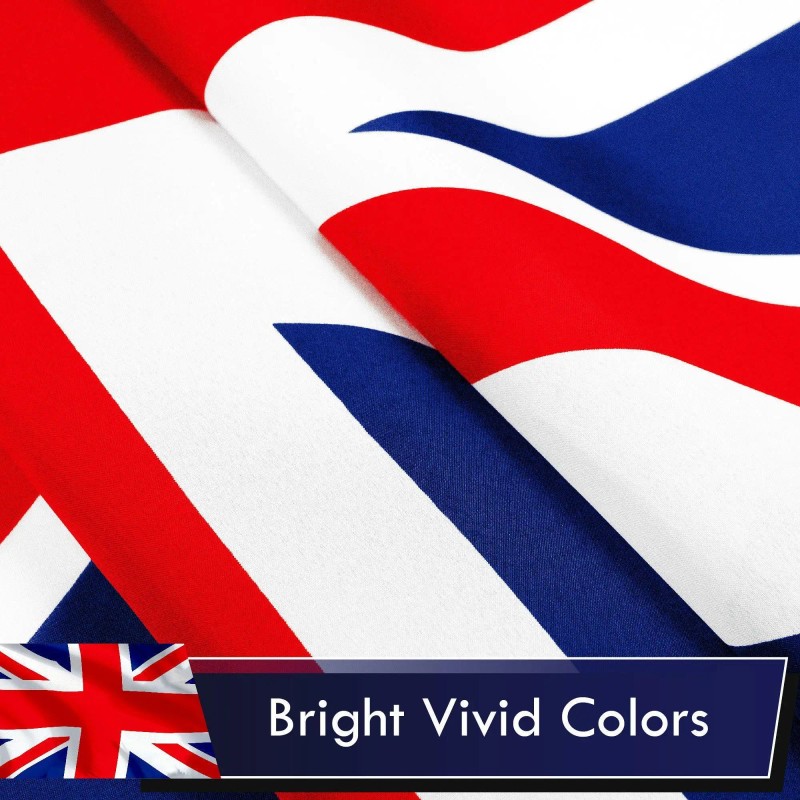UD_UK British Flag 3x5 Ft 5-Pack Printed Polyester By G128