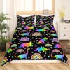 Tabeskly Kids Boy Dinosaur Rainbow Soft Zipper Bed Bedding Duvet