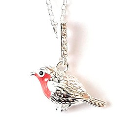 equilibrium Robins Appear Silver Plated Pendant Necklace
