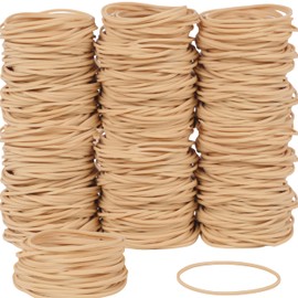 Foshine-Rubber Bands Size #19, 400pcs Approximately 0.45 lb Elastic band beige size 19 rubber band small rubber bands office supplies(3-1/2" x 1/16'')
