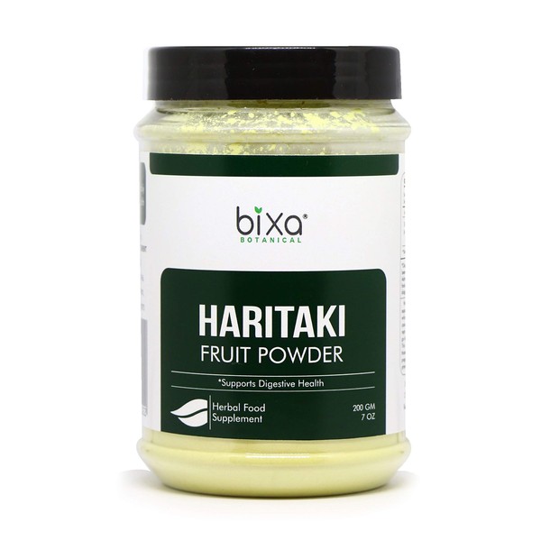 Haritaki Powder(Terminalia Chebula) Supports Proper Digestion & Natural Bowel Cleansing | Food Supplement by Bixa Botanical (7 Oz/200g)
