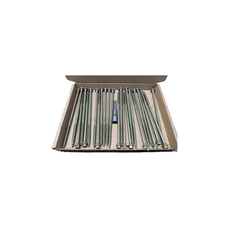Box 25 - AJFixings Timber Hex Head Exterior Green Decking