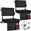 Stadium Seats with Back Support(16.5”L × 13.4”W × 15”H), 360°
