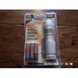 Unbranded NEW LED TORCH FLASHLIGHT AERIAL ALUMINUM CASING WEATHERPROOF BATTERIES INCLUDED