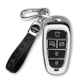 MILD EAST For Hyundai Key fob Cover Fits for 2024 2023 2022 2021 Hyundai Sonata Santa fe Tucson Smart 5 Button Key Case Shell