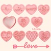 Heart Cookie Cutter Set,10PCS Valentines Cookie Cutter,3D Heart Shaped Cookie