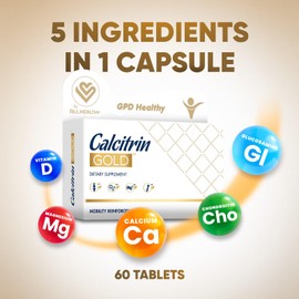 Soy Sano Calcitrin Gold Dietary Supplement, Mobility Reinforcement, 60 Tablets