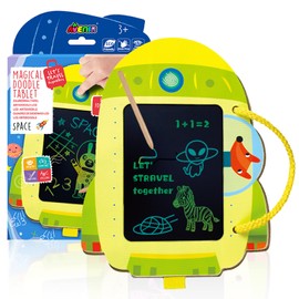 Avenir LCD Drawing Tablet for Kids Ages 3 4 5 6 - Quiet Travel Toy & Educational Gift with Portable Doodle Board, No Glare Screen - Toddler Boy Girl Birthday/Christmas