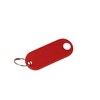 WEDO 262811802 Key Ring for Labelling, Red, Pack of 100,