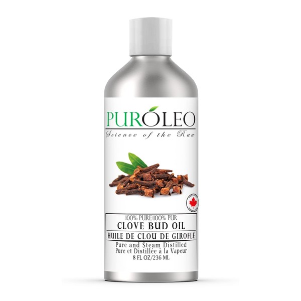 PUROLEO Clove Bud Essential Oil 8 Fl Oz/236 ML (Made