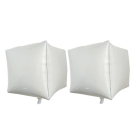 jojofuny 5pcs White Aluminum Film Balloons for Party Supplies for Birthday Festival Wedding Boys and Girls Events and More Great Backdrop and Table Decor