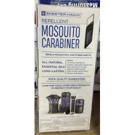 Skeeter Hawk Wearable Repellent, Mosquito Carabiner Clip + 2 Tabs