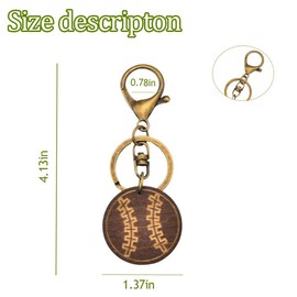 Baseball Keychain for Boys Girls Christmas Birthday Gifts for Brother Son Baseball Lover Softball Keyrings for Club Party Favors