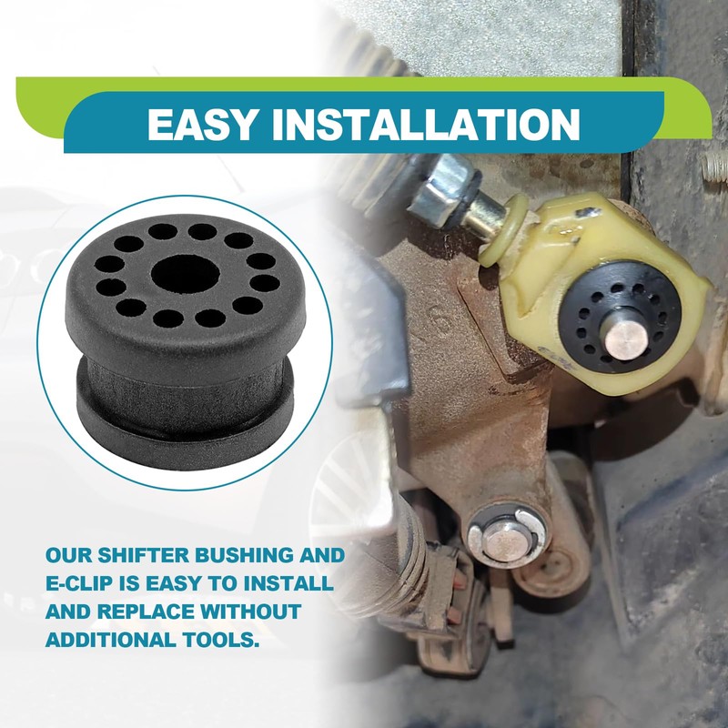 Icyhaws 2PCS Transfer Case Shift Linkage Bushings with E-Clip, Shifter