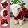 JVVGPET Dog Christmas Pajamas for Small Dogs, Antlers Hooded Dog