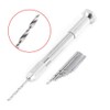 Silver Hand Drill Precision Pin Vise with 10 Pieces HSS