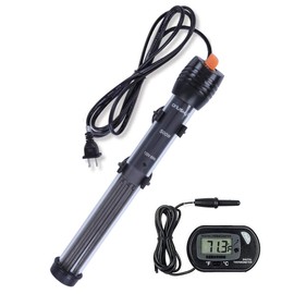 Orlushy Orlushy Submersible Aquarium Heater,200W Adjustable Fish Tahk Heater with 2 Suction Cups Free Thermometer Suitable for Marine Saltwater and Freshwater