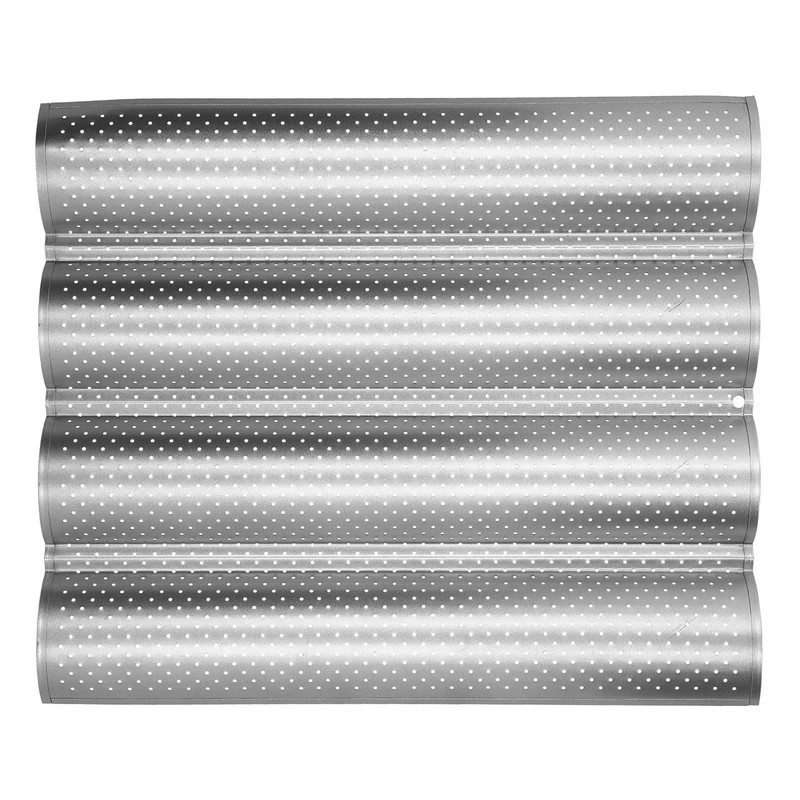 French Bread Pan Thickened Perforated Multi Slot Baguette Baking Pan
