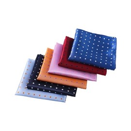 JukLoos Men's Suit Pocket Square Dots Handkerchief (6 Pack)