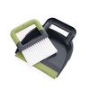 CleanPEAK Mini Portable Dustpan and Brush Set with Soft Grip