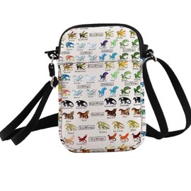 PXTIDY Wings Dragon Novel Crossbody Bag Dragon Character Lover Gift Wings Dragon Novel Party Themed Bag Darkstalker Gift