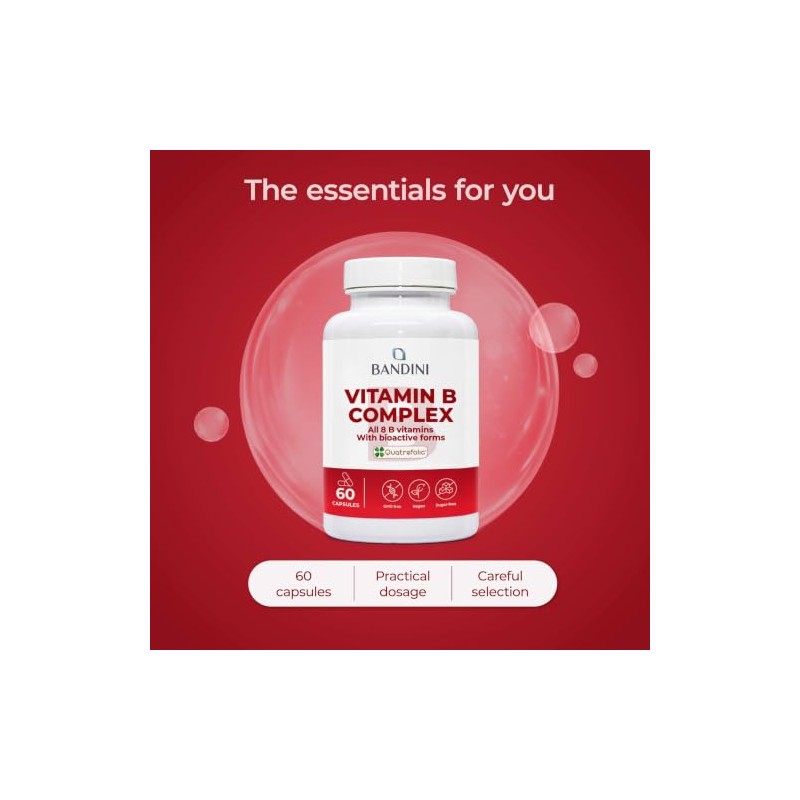 Bandini® Vitamin B Complex High Strength | 60 Capsules (2
