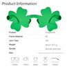 Aeergured St. Patricks Day Shamrock Sunglasses Irish Green Four Leaf