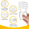 Honoson 4 Pack GU24 CFL Light Bulbs 13W T3 Spiral